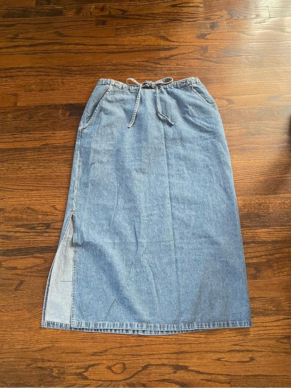 Vintage 90s Chelsea Studio Denim Maxi Skirt